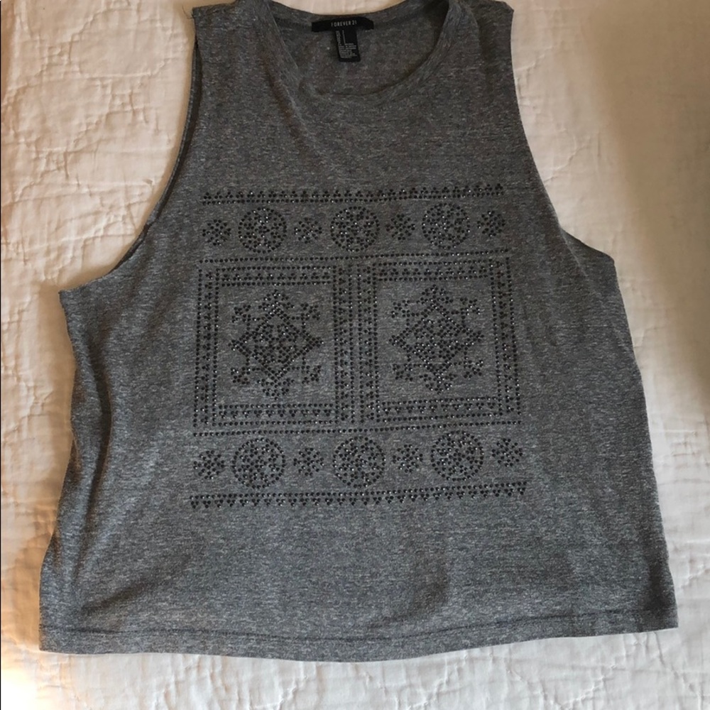 Forever 21 grey loose tank